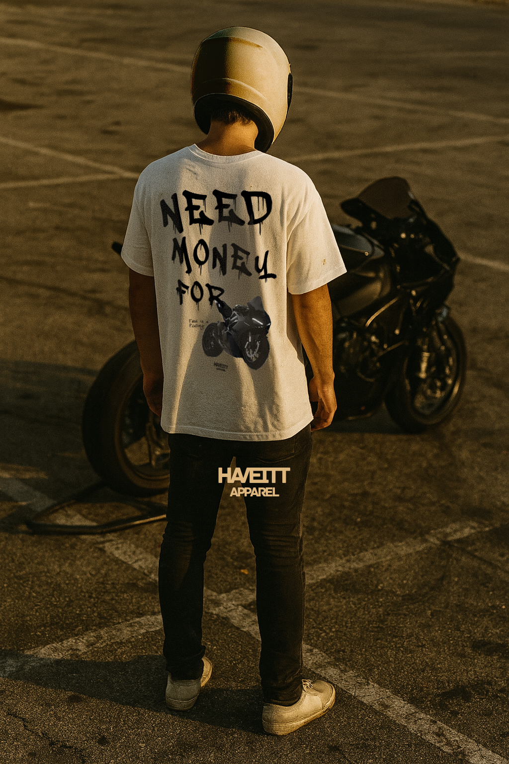 NEED MONEY FOR DUCATI OVERSIZED T-SHIRT