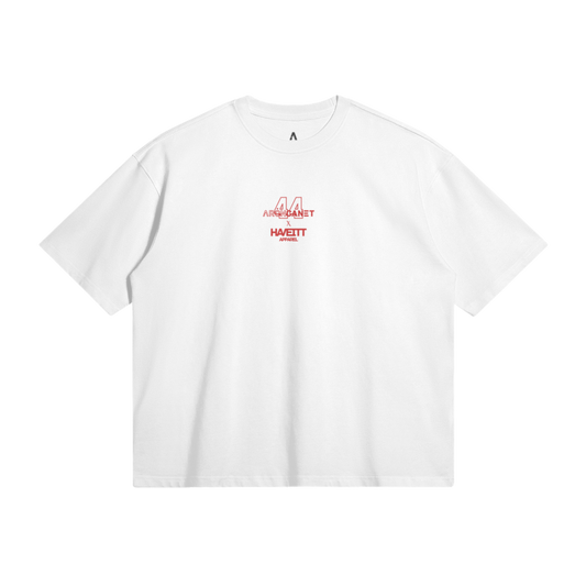 WHITE 'NOT FOR EVERYONE' OVERSIZED T-SHIRT