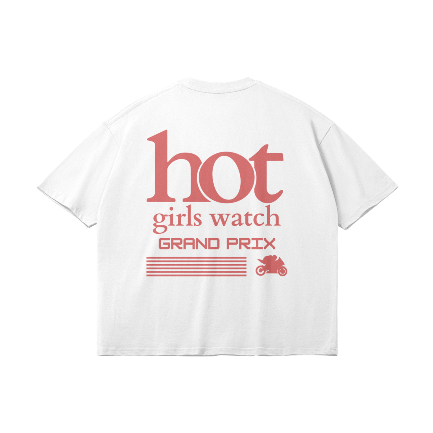 HOT GIRLS WATCH GRAND PRIX OVERSIZED T-SHIRT