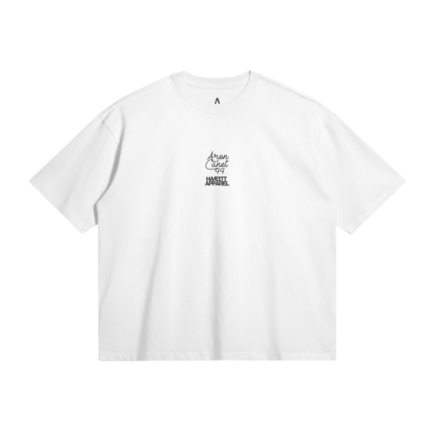 WHITE 'AUTHENTICITY MARKED' OVERSIZED T-SHIRT