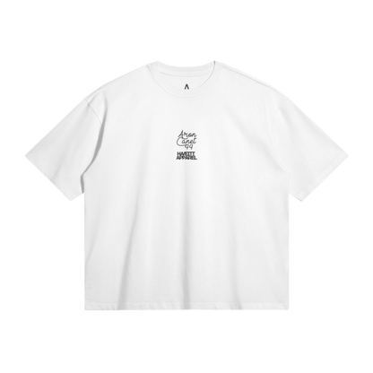 WHITE 'AUTHENTICITY MARKED' OVERSIZED T-SHIRT