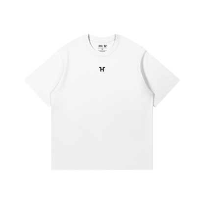 WHITE NOBODY CARES OVERSIZED T-SHIRT