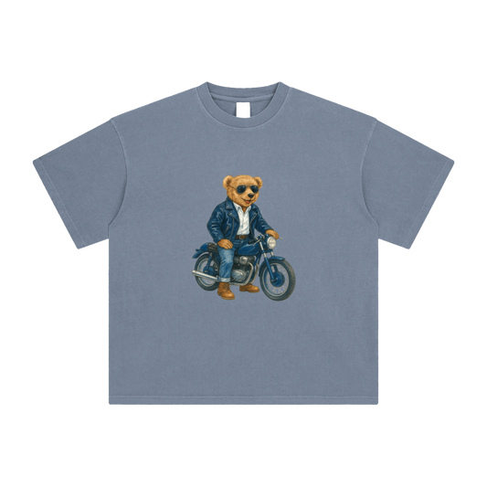 CRUISIN BEAR WASHED OVERSIZED T-SHIRT