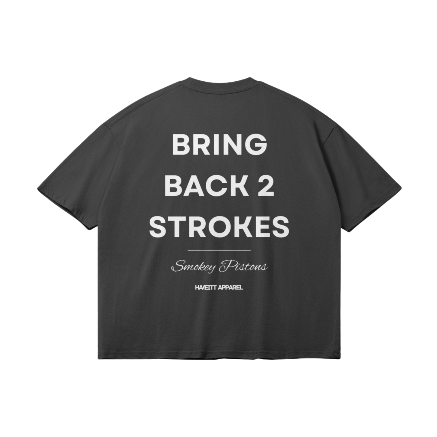 BRING BACK 2 STROKES BLACK OVERSIZED T-SHIRT