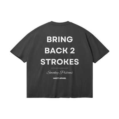 BRING BACK 2 STROKES BLACK OVERSIZED T-SHIRT